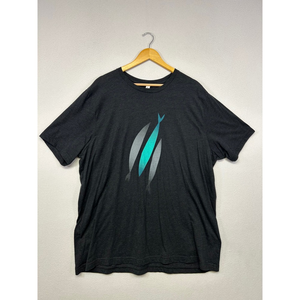 Modern Abstract Art Bella + Canvas Mens 3XL Black Graphic Short Sleeve T-Shirt